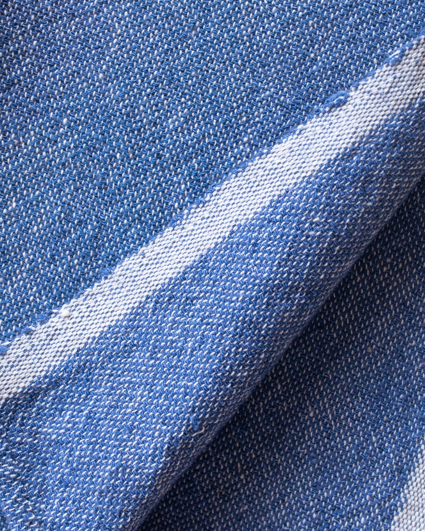 The kd weave Throw - Chambray