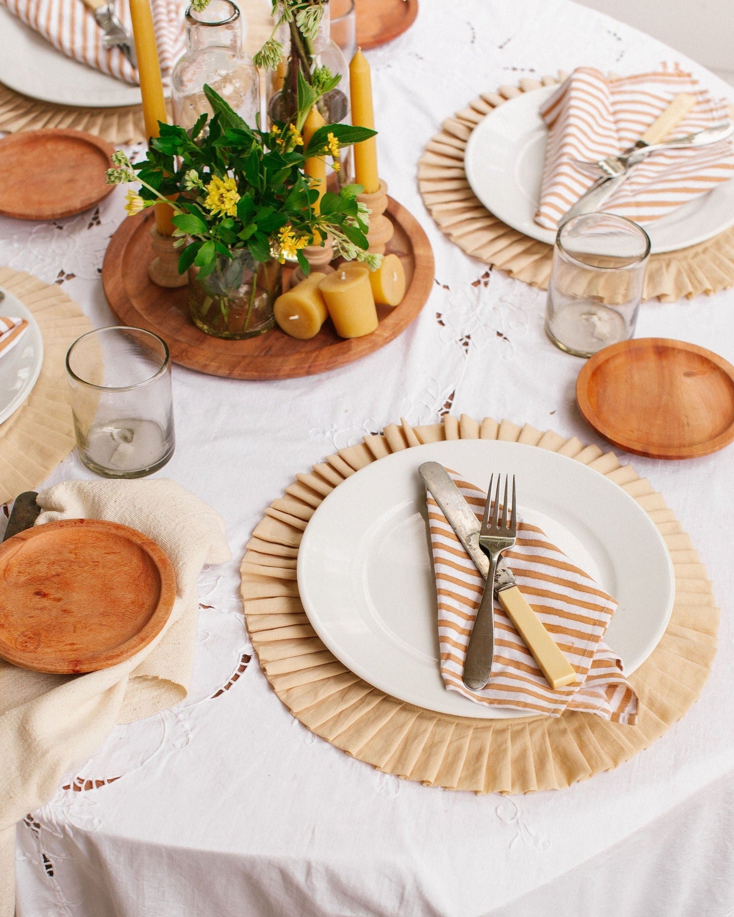 Tan Circle Placemat