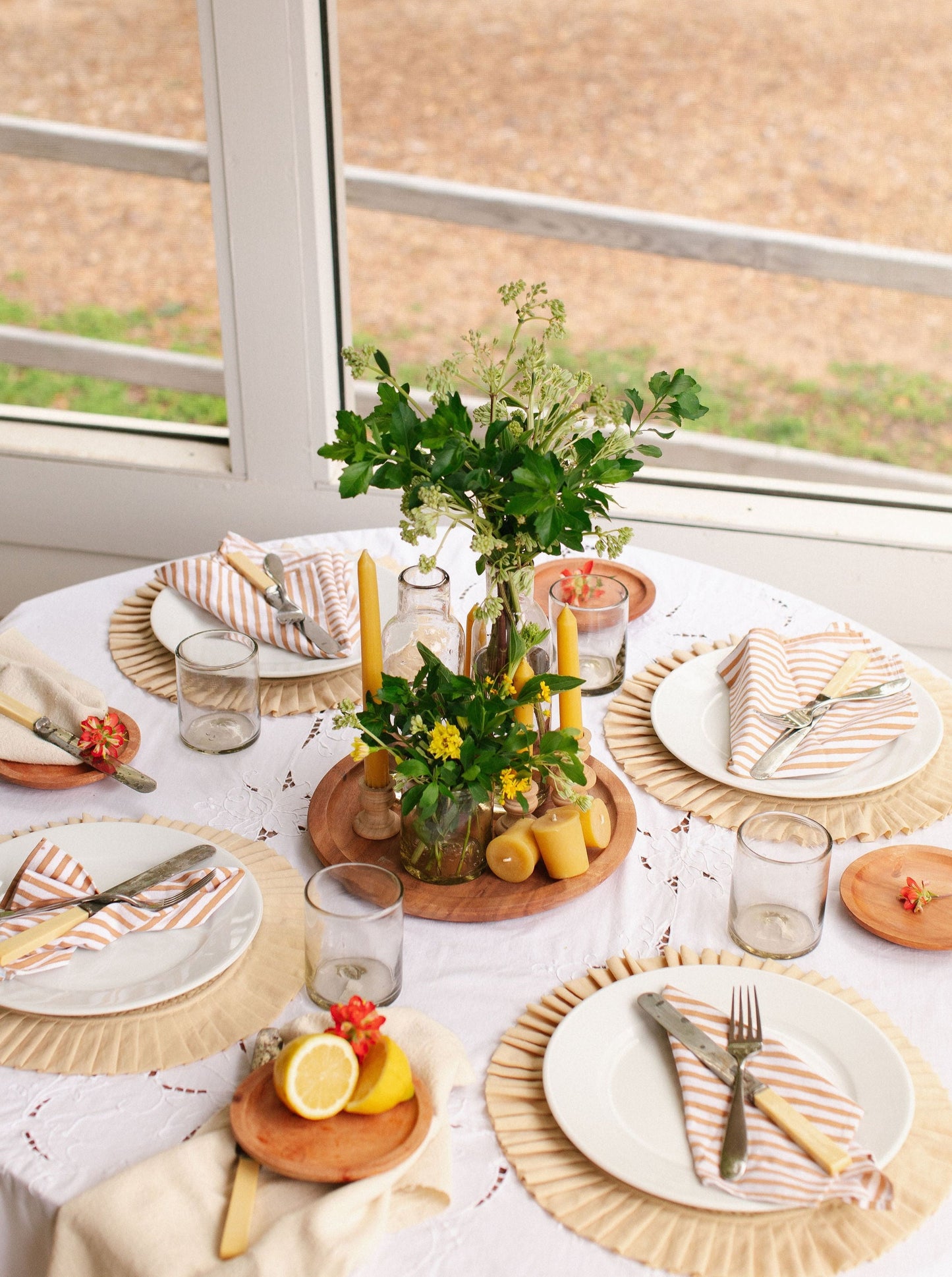 Tan Circle Placemat