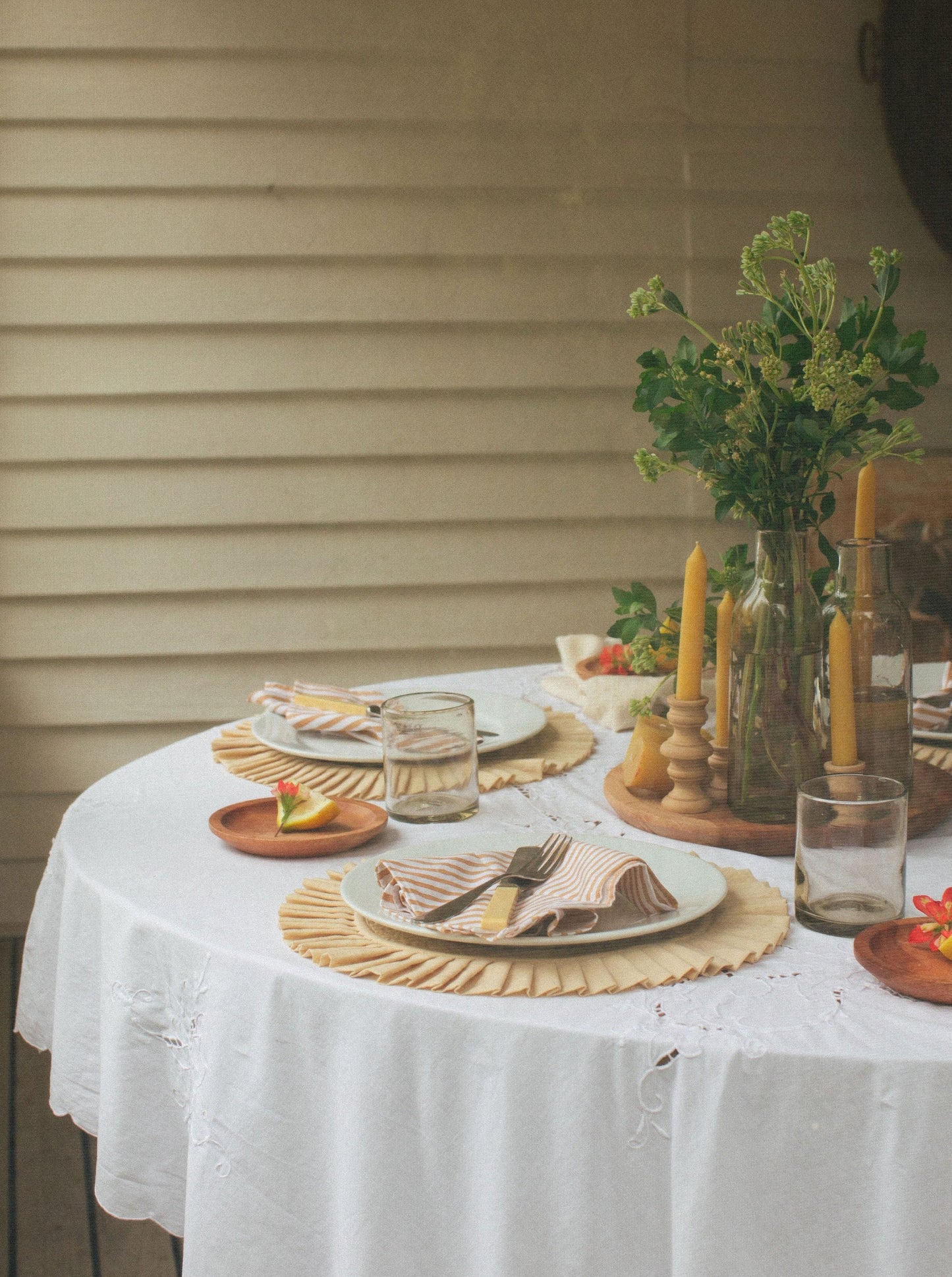 Tan Circle Placemat