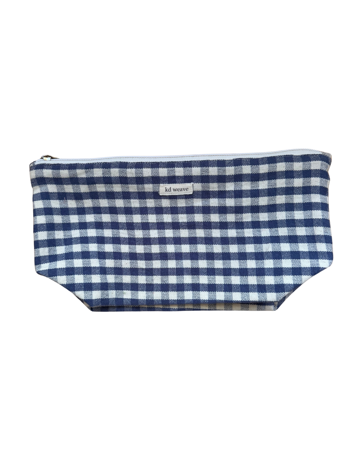 Indigo Gingham Pouch