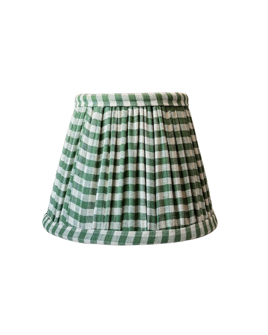 Olive Gingham Empire Shade