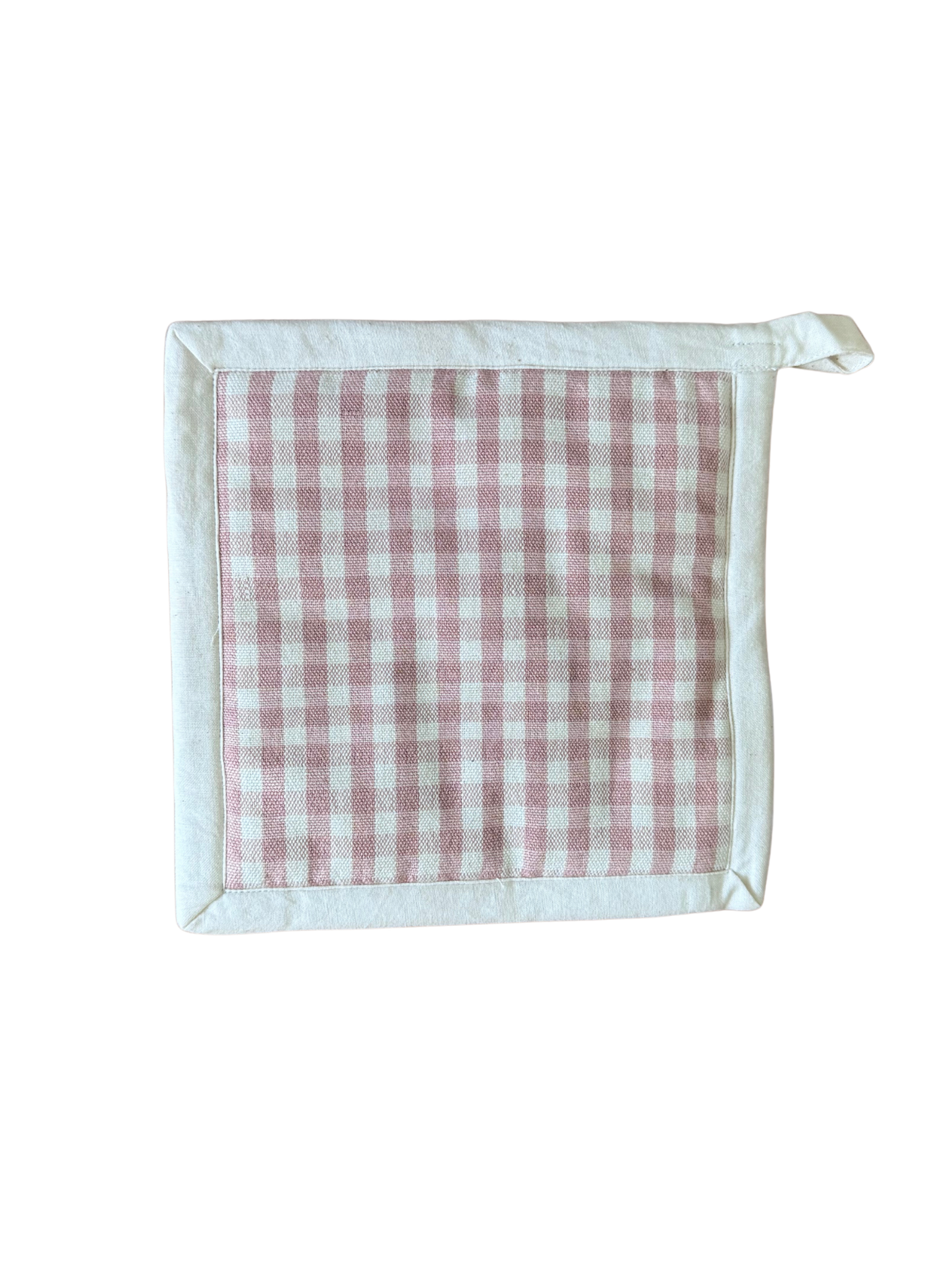 Blush Gingham Pot Holder