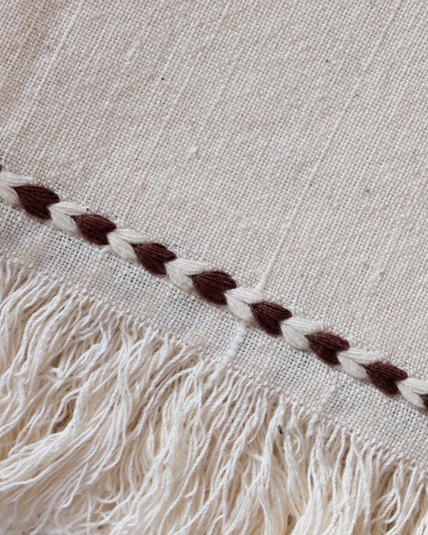 Chocolate Braid Detail Napkin | Set of 2