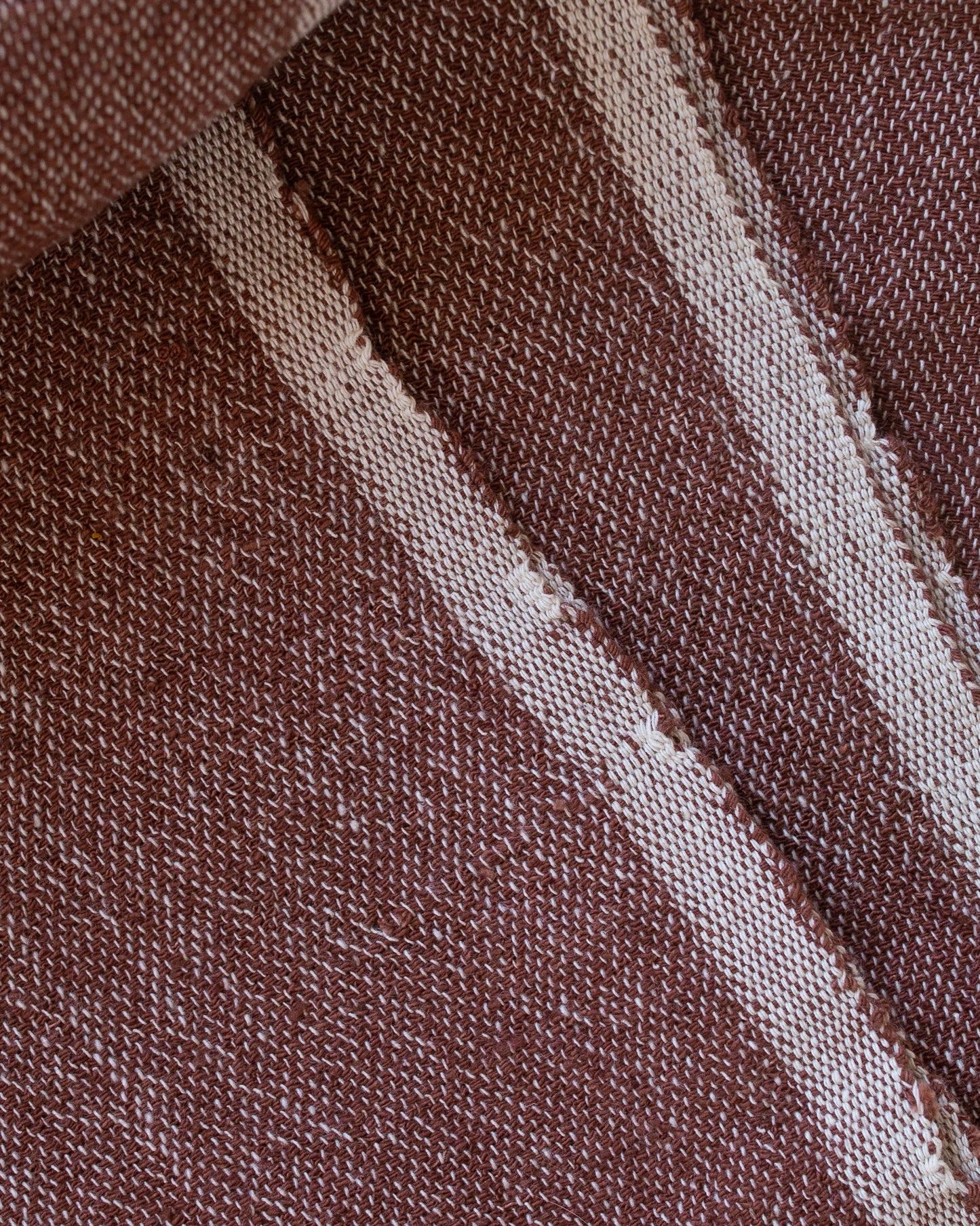 The kd weave Throw - Chocolate