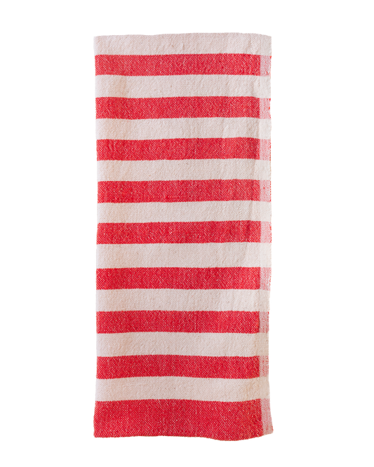 Red Stripe Hand Towel