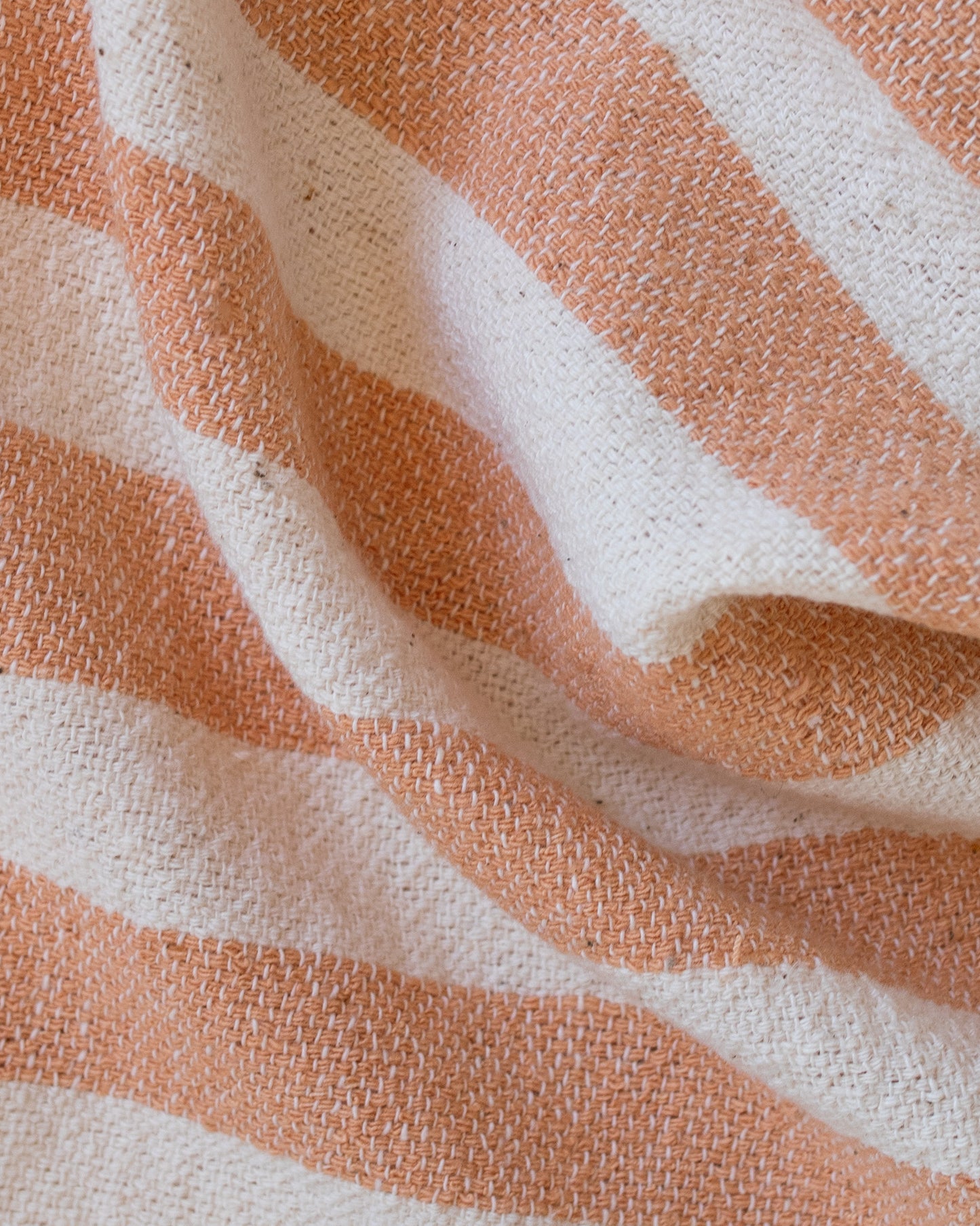The kd weave Throw - Tan Stripe