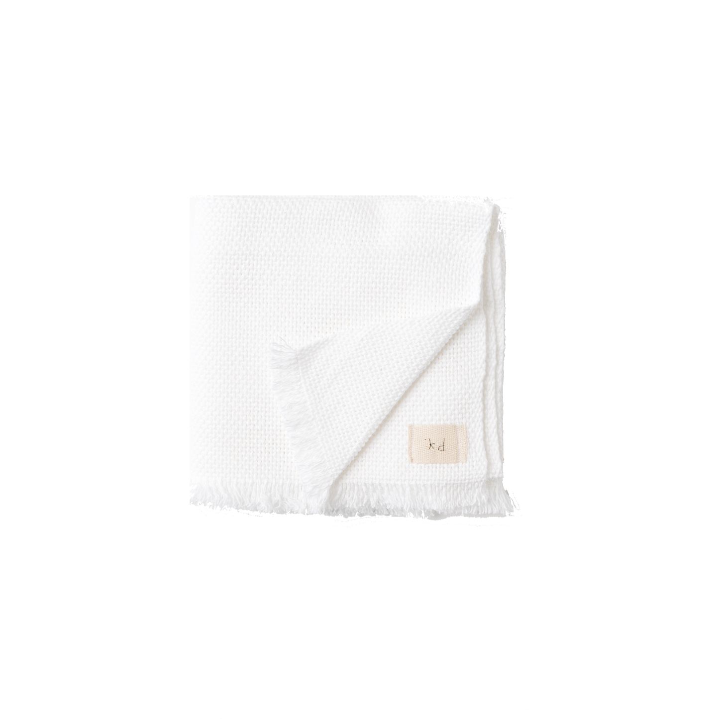 Folded White Baby Blanket