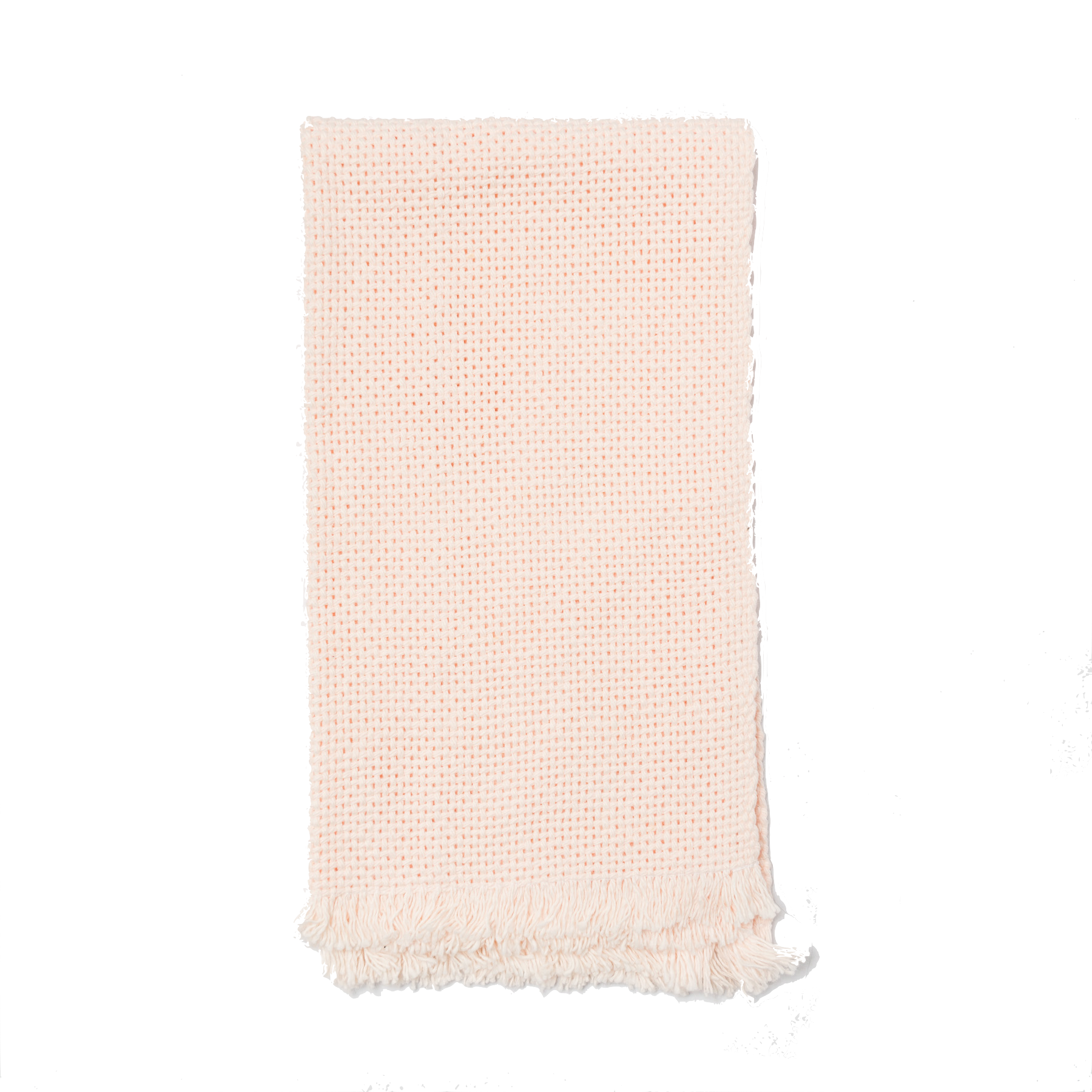Folded blush hand towel