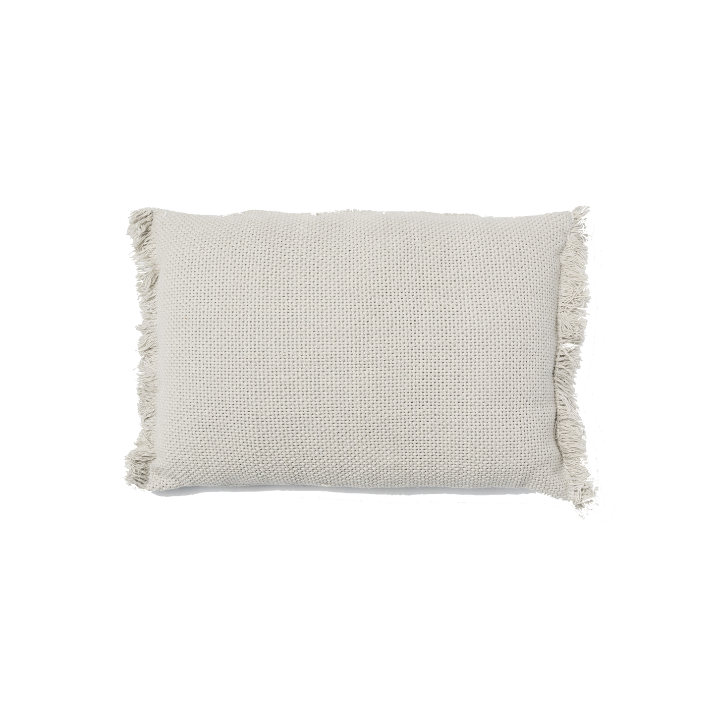 Small greige lumbar pillow