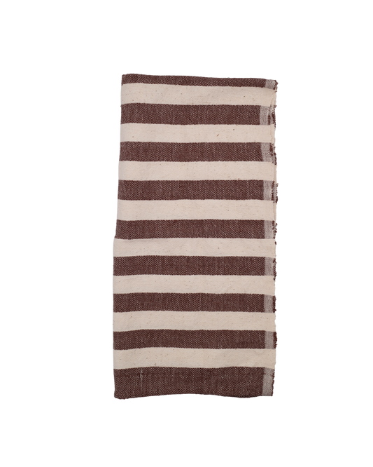 Chocolate Stripe Hand Towel