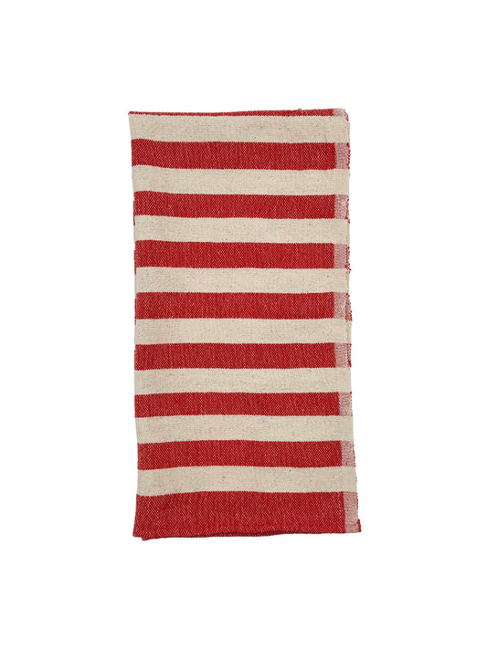 Red Stripe Hand Towel