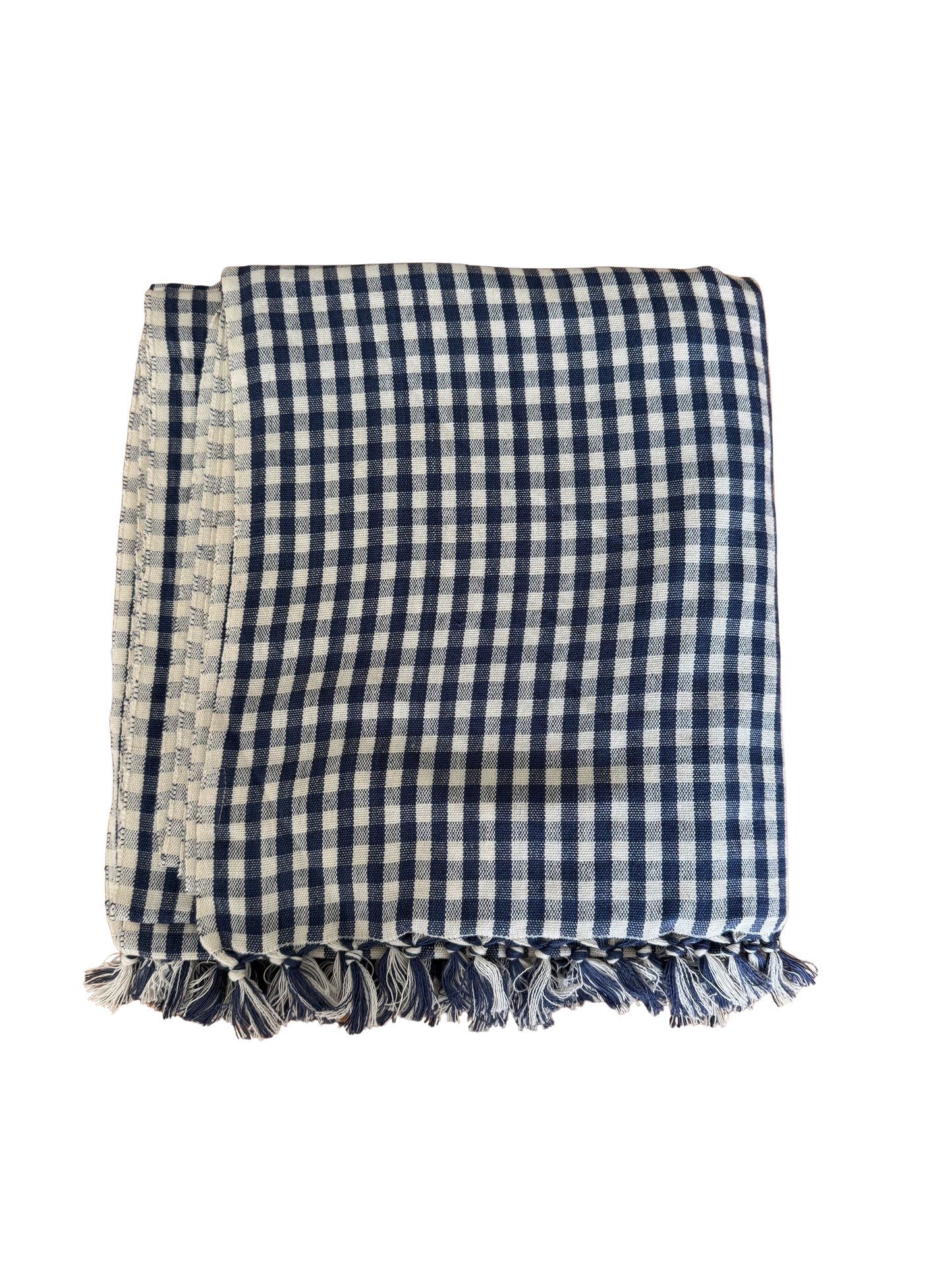 Indigo Gingham Tablecloth