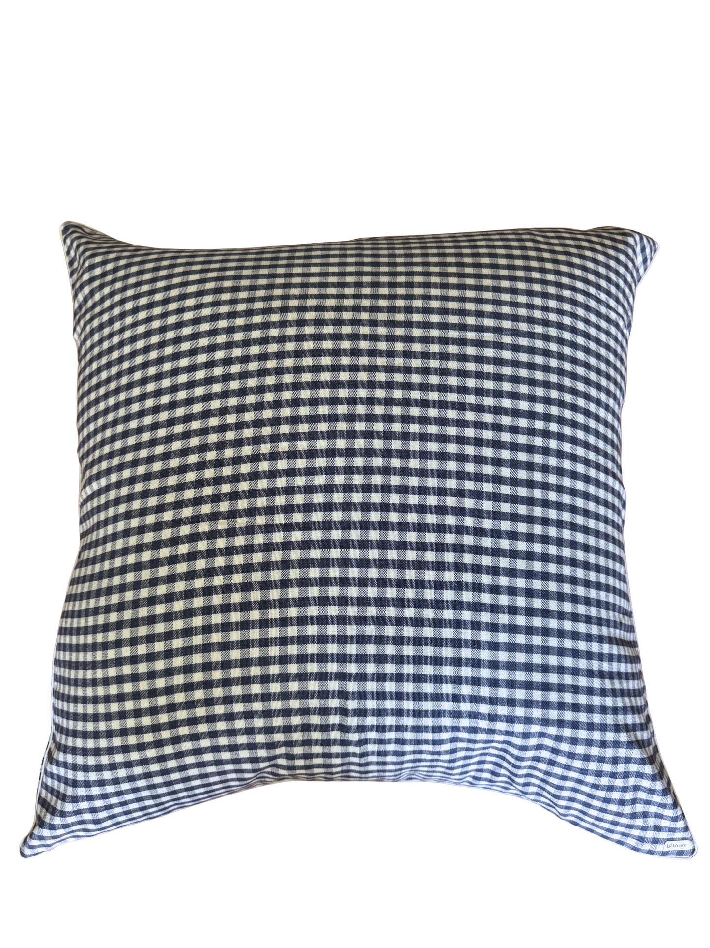 Indigo Gingham Pillow Cover