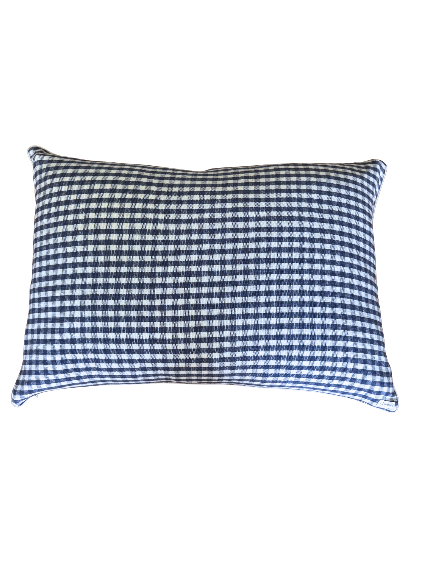 Indigo Gingham Pillow Cover
