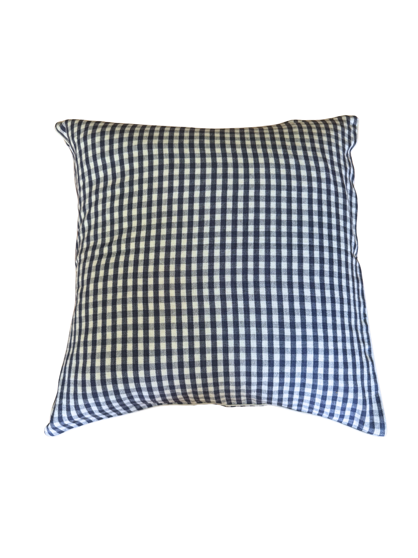 Indigo Gingham Pillow Cover