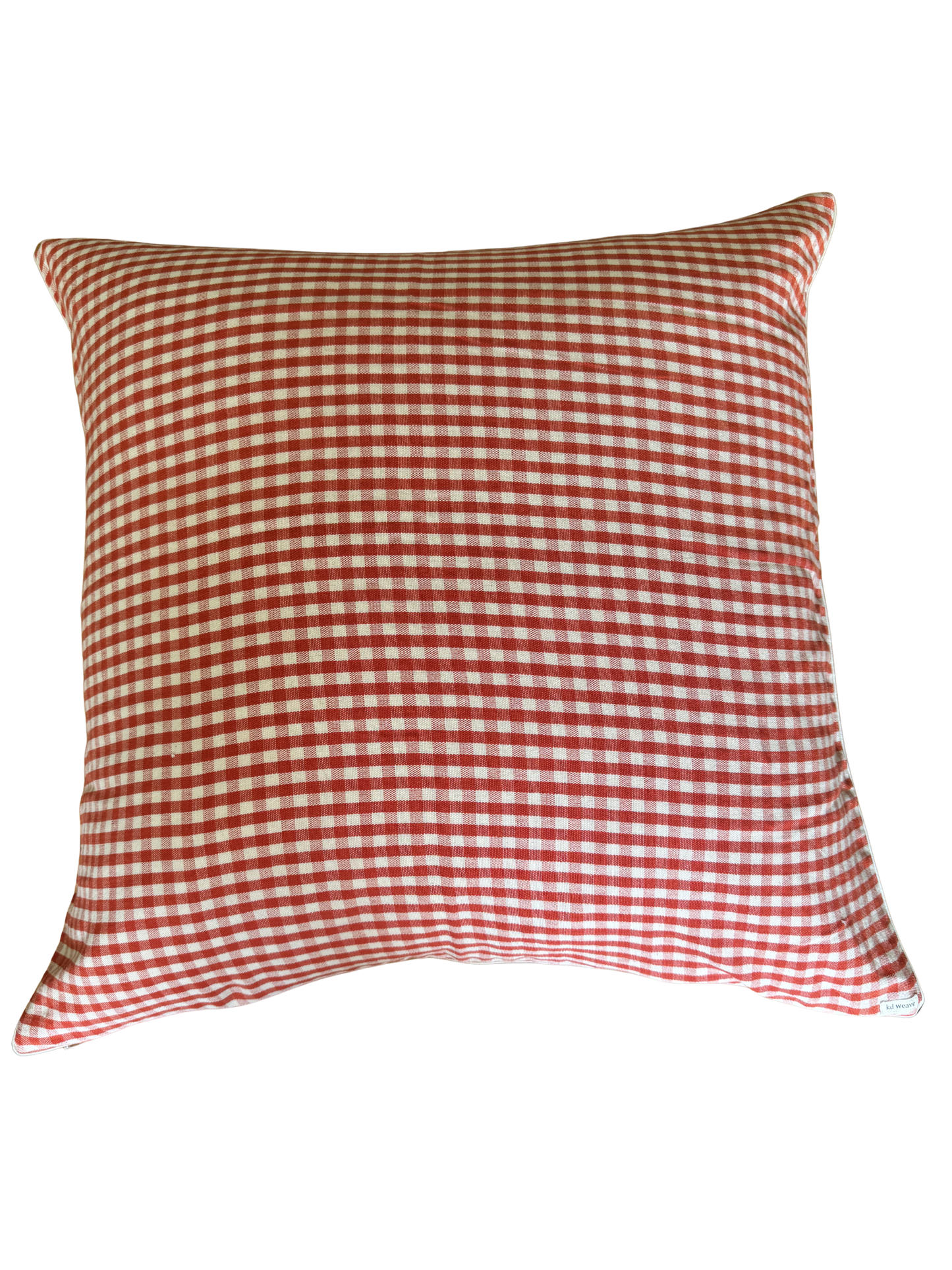 Red Gingham Pillow Cover