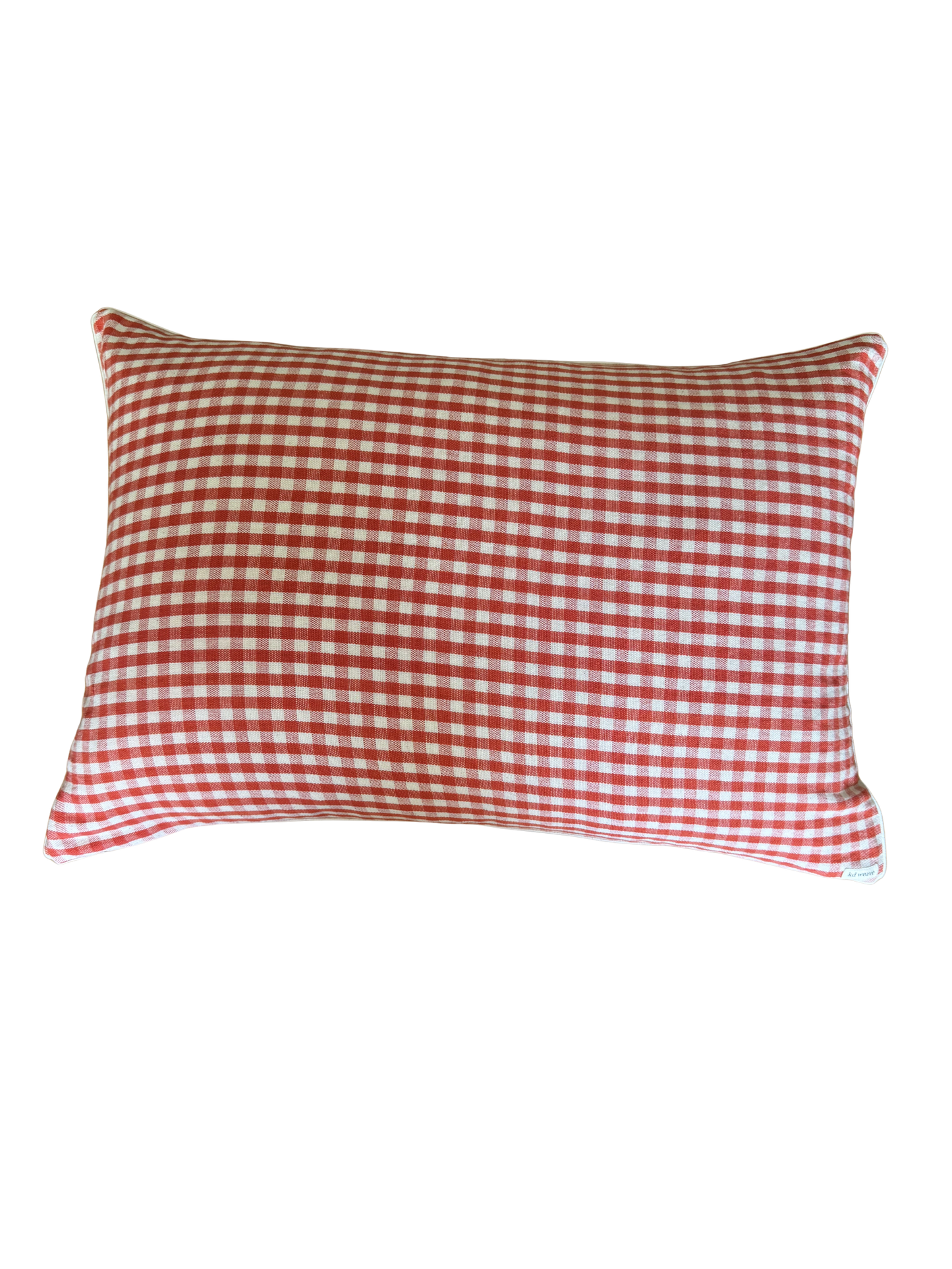 Red Gingham Pillow Cover