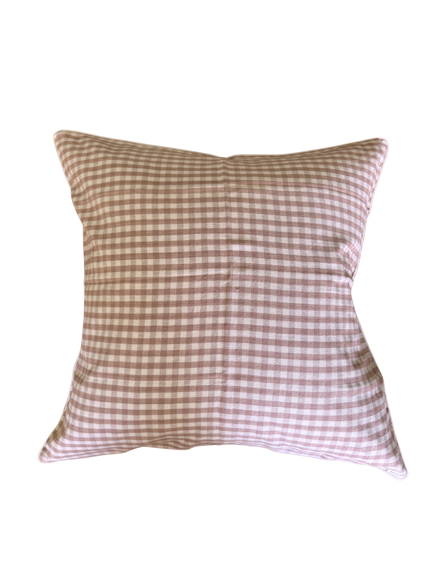 Blush Gingham Pillow Cover