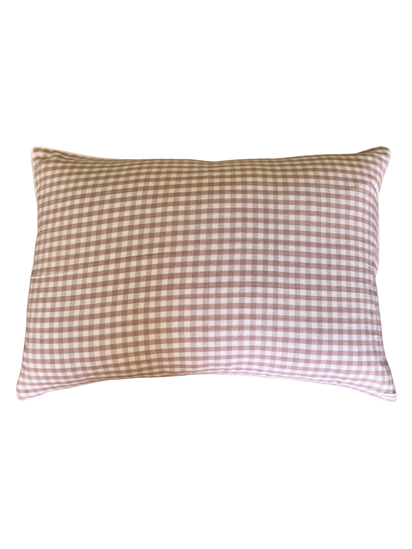 Blush Gingham Pillow Cover