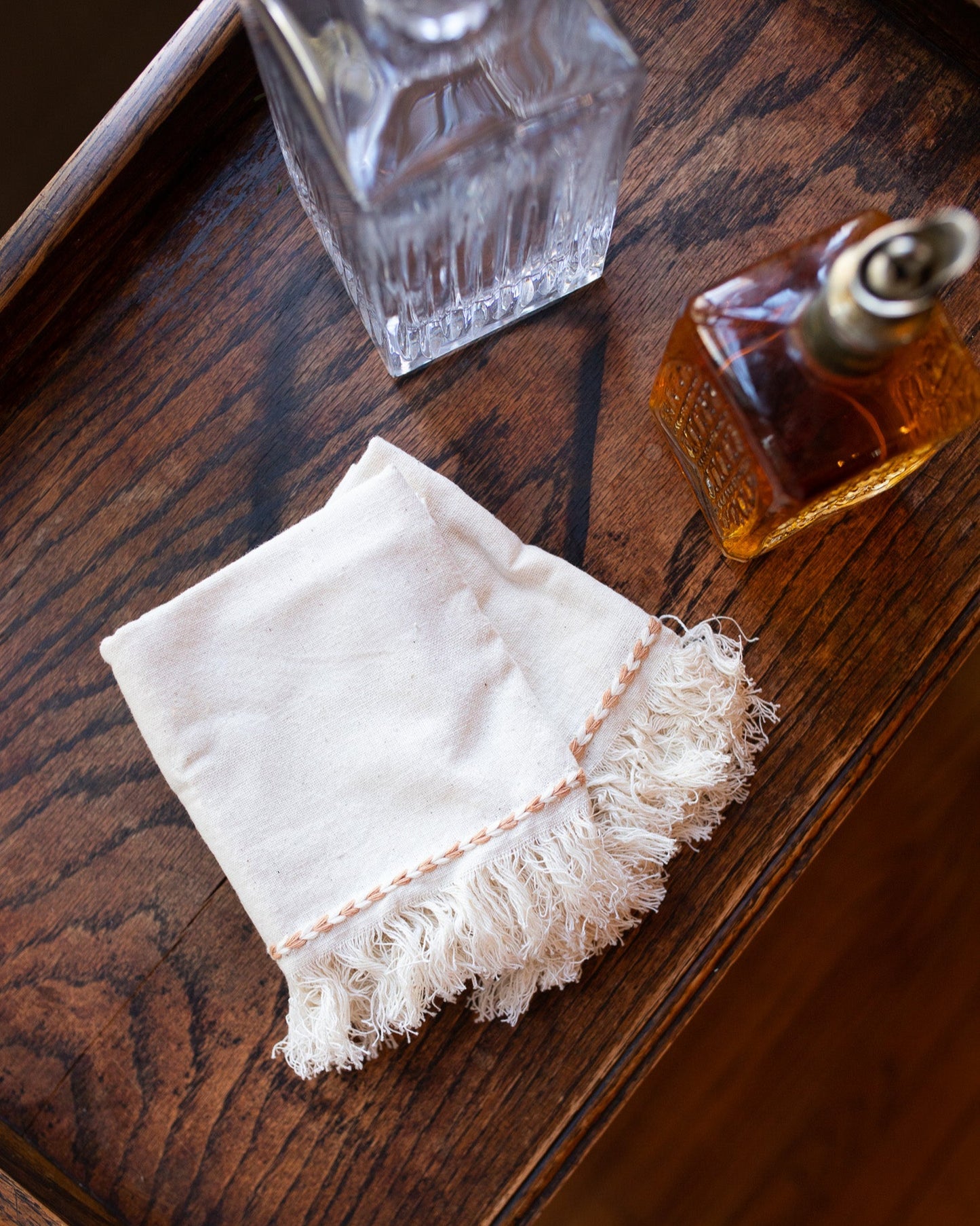 Tan Braid Detail Napkin