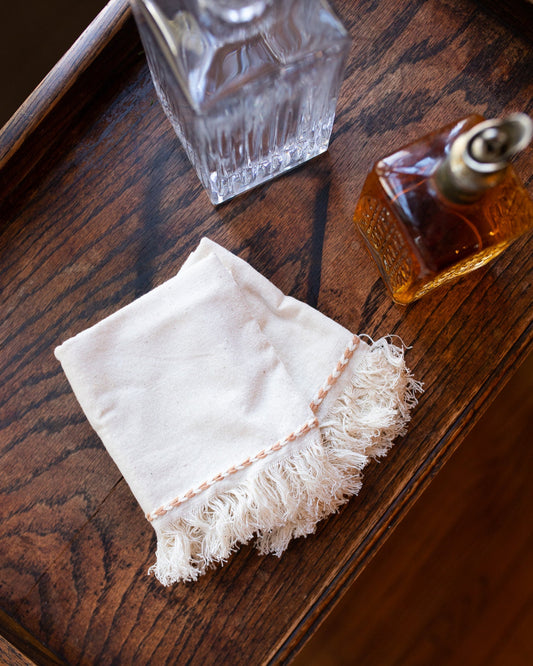 Tan Braid Detail Napkin | Set of 2