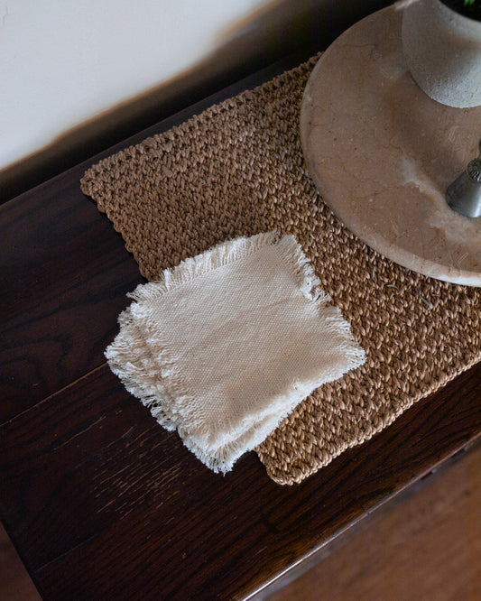 Natural Weave Coasters | Set of 4