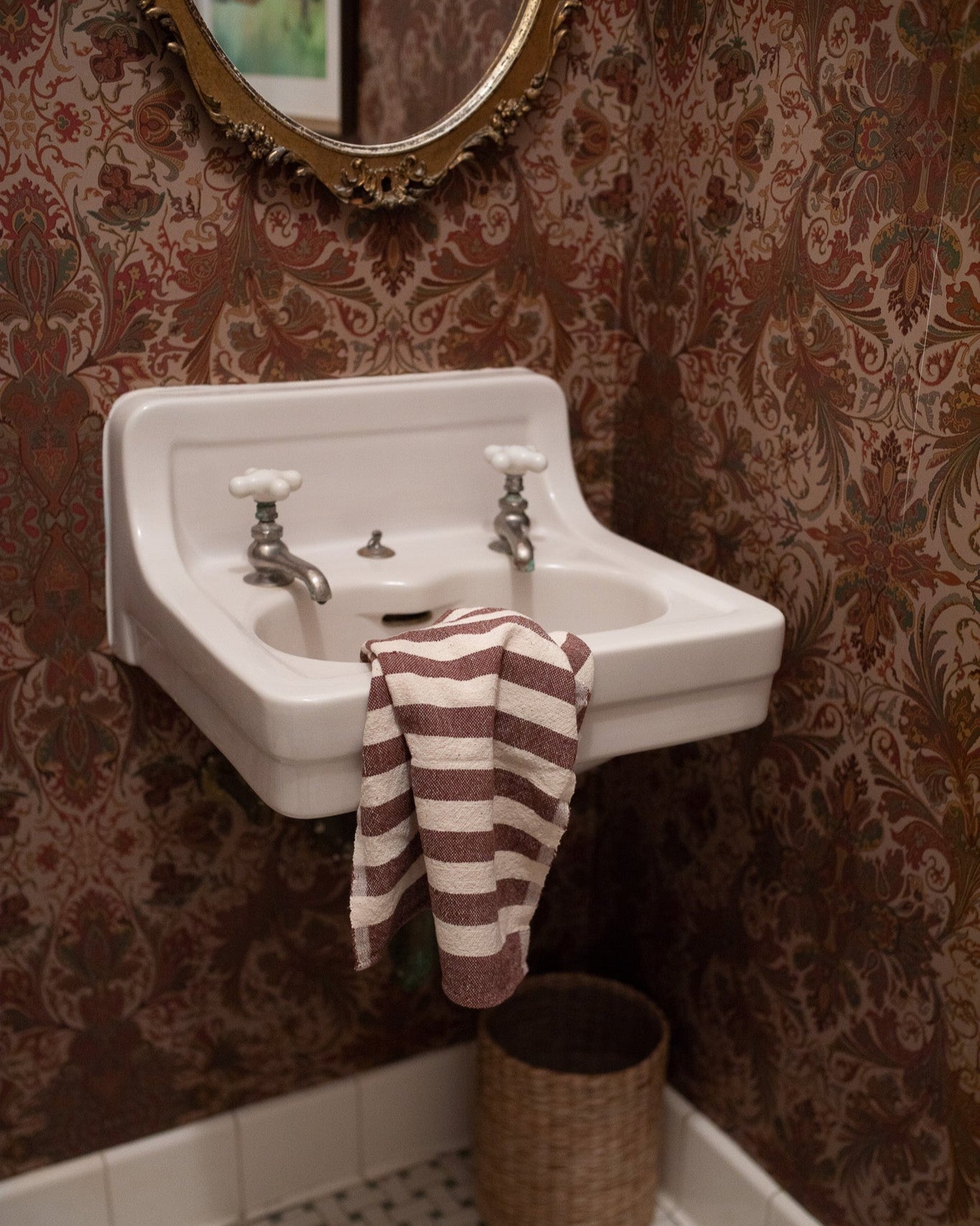 Chocolate Stripe Hand Towel