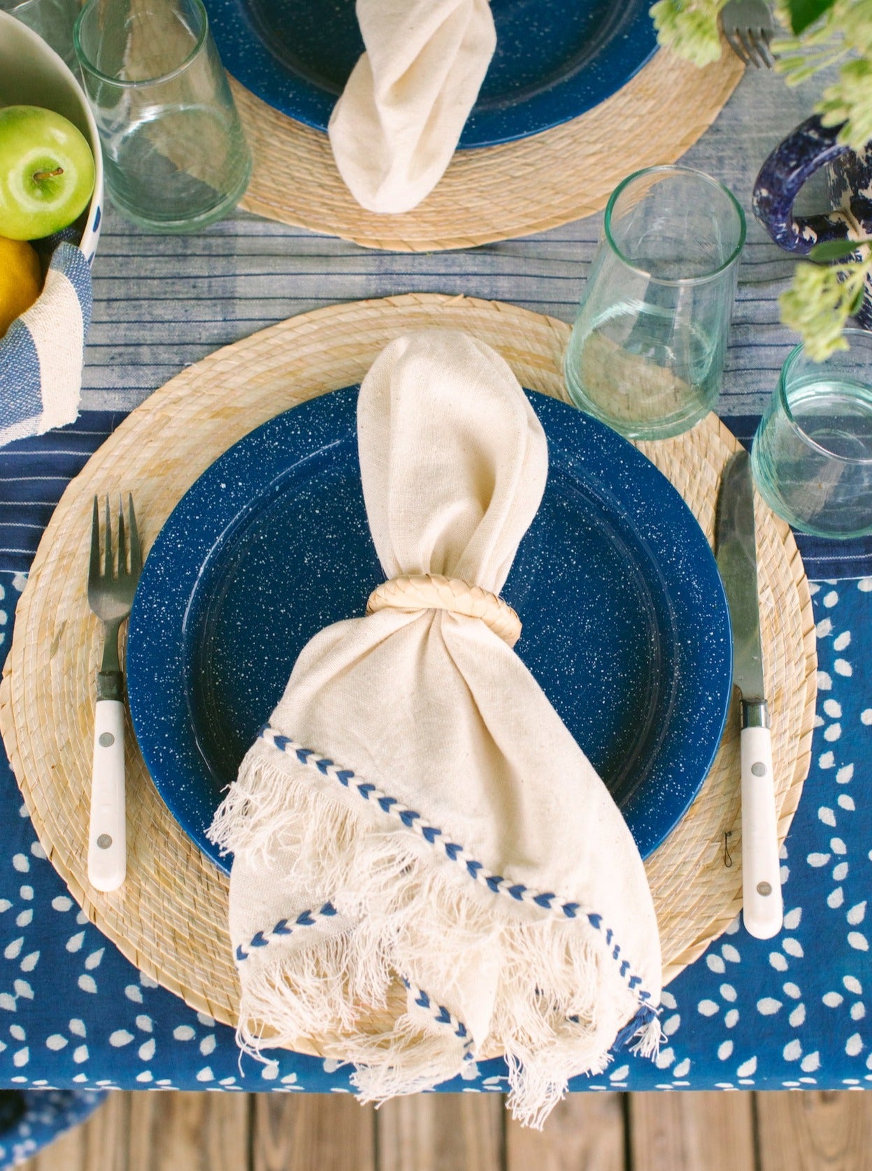 Chambray Braid Detail Napkin