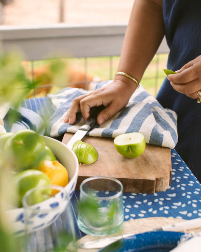 Chambray Stripe Hand Towel