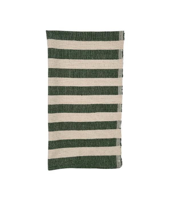 Olive Stripe Hand Towel