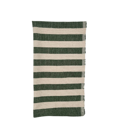 Olive Stripe Hand Towel