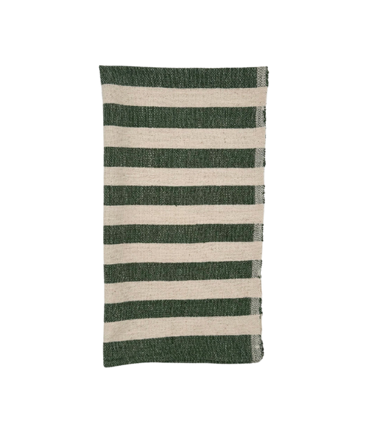 Olive Stripe Hand Towel