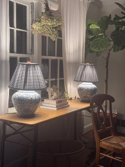 Chambray Gingham Empire Shade