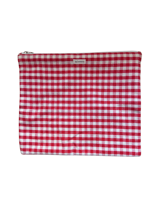 Red Gingham Pouch