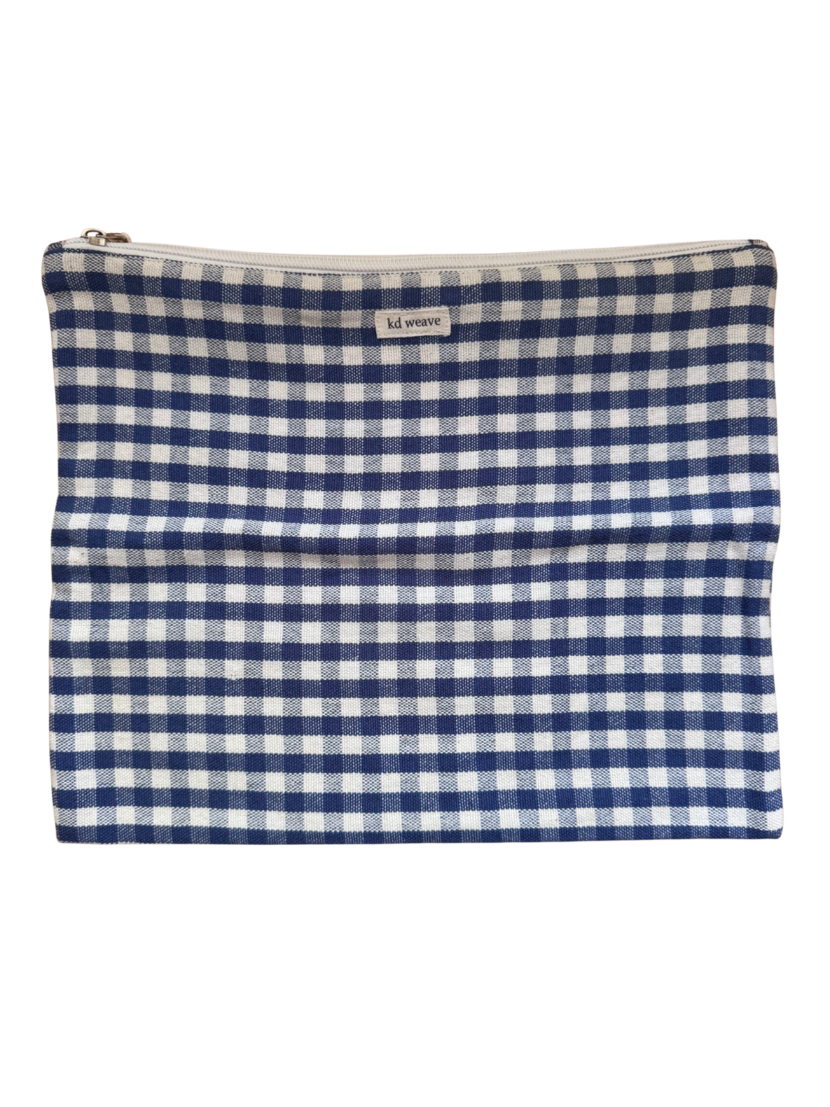 Indigo Gingham Pouch
