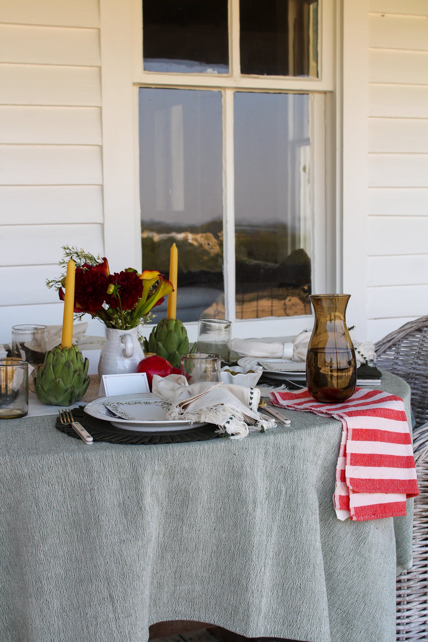 Olive Tablecloth