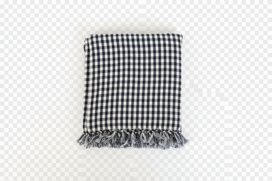 Indigo Gingham Tablecloth