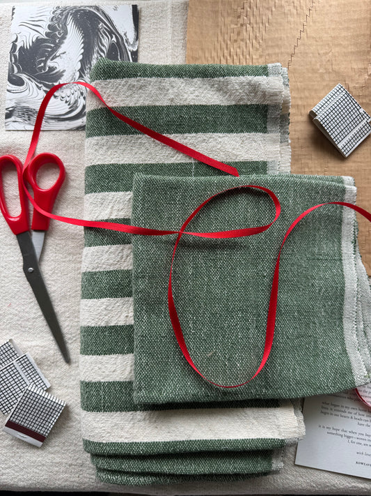 The Throw & Towel Set — Olive