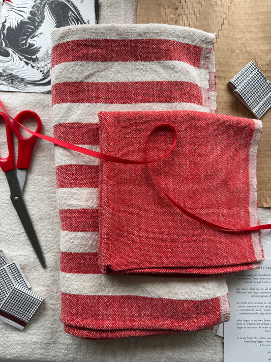 The Throw & Towel Set — Red