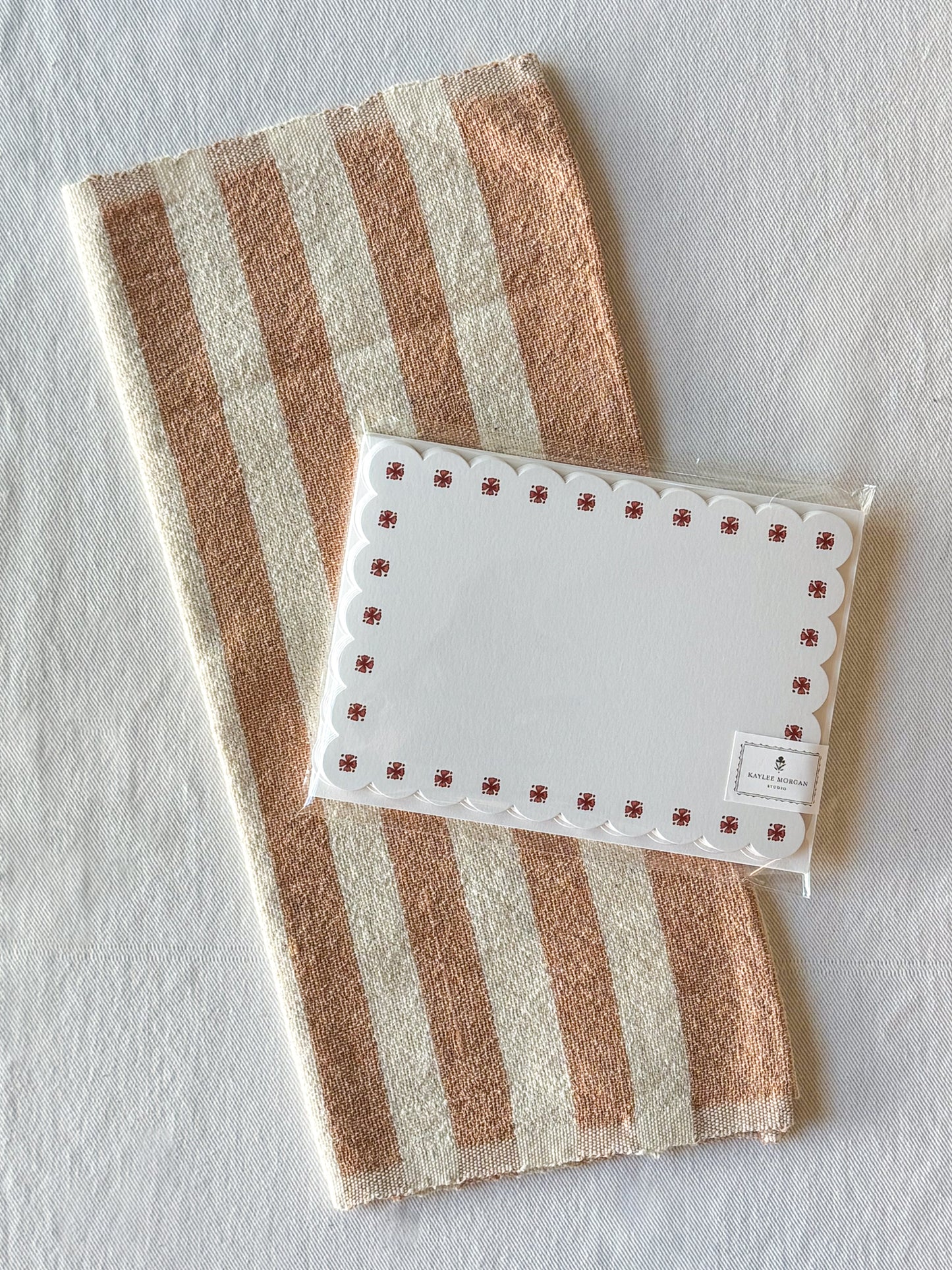 soho gift set: tan stripe