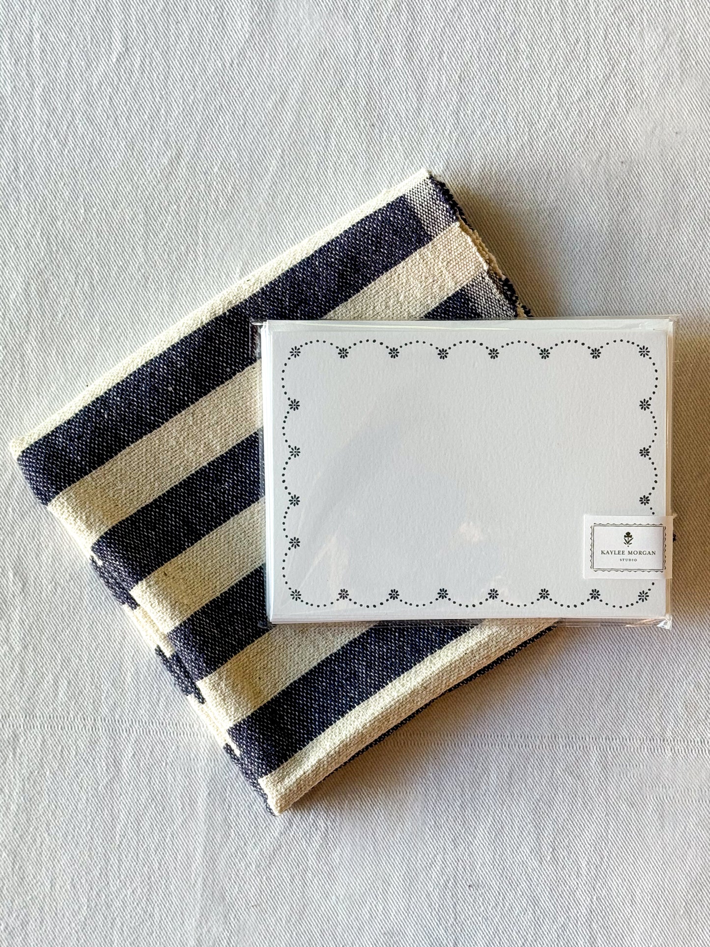 dottie gift set: indigo stripe