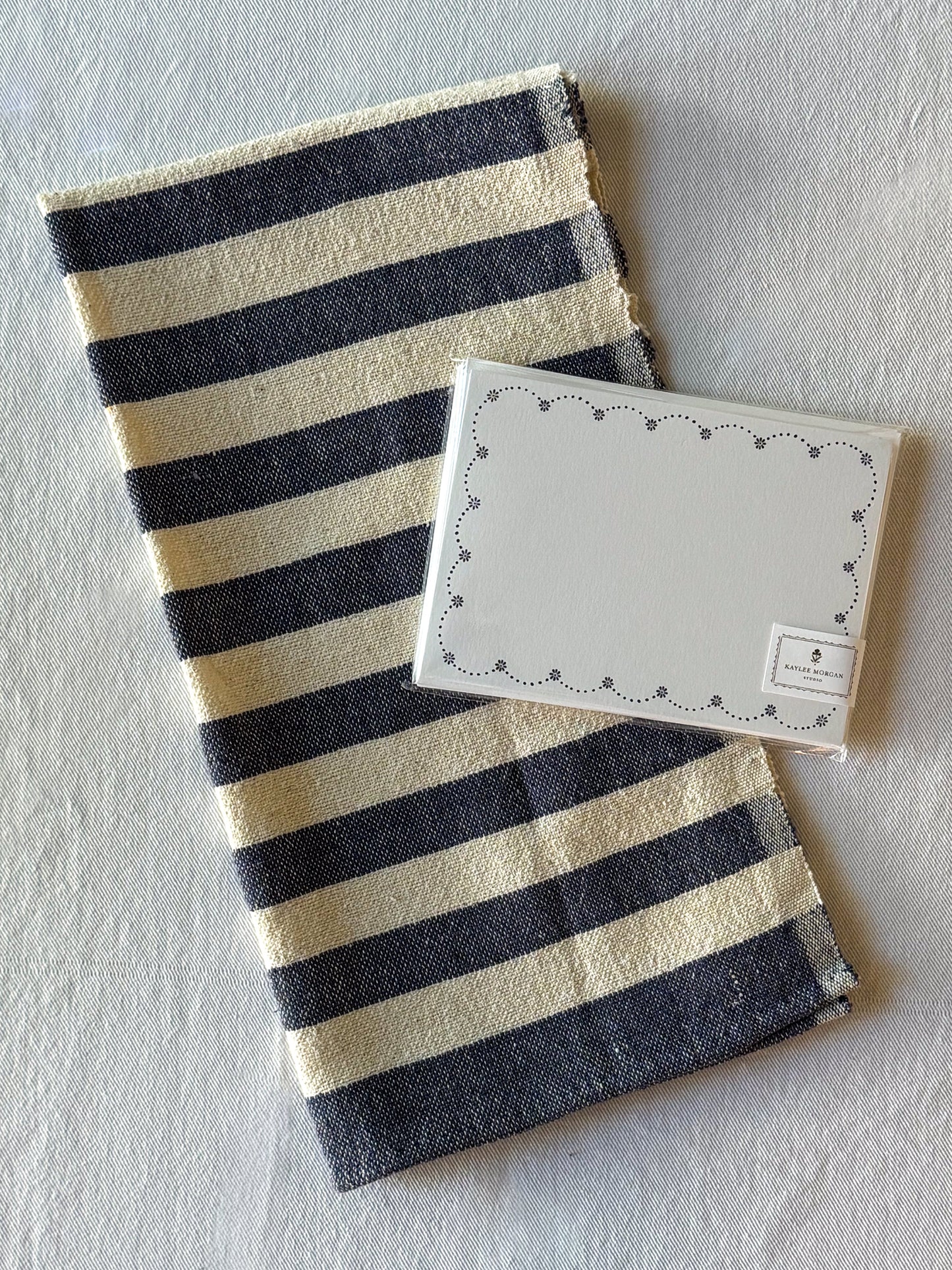 dottie gift set: indigo stripe