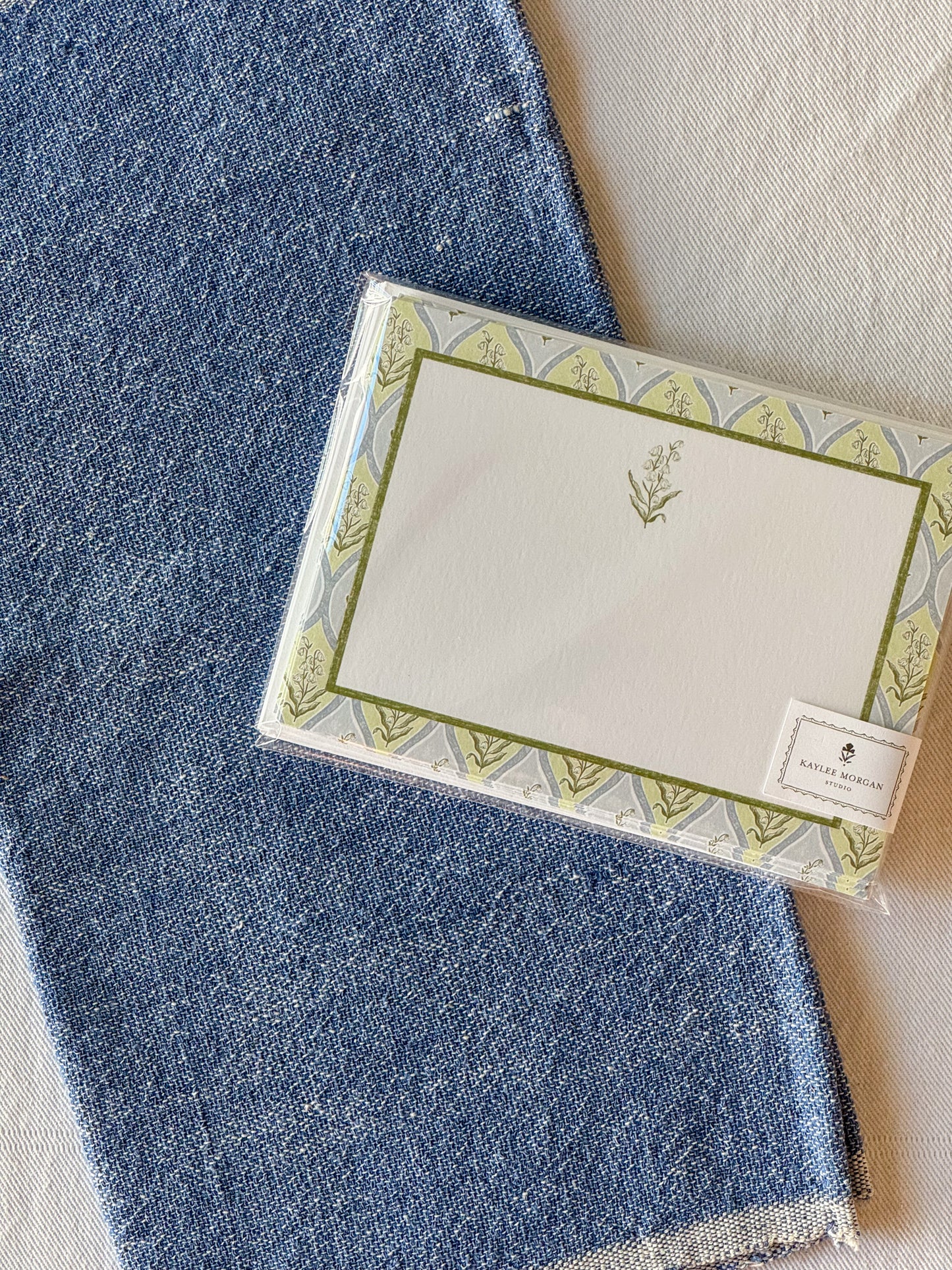 lily of the valley gift set: chambray