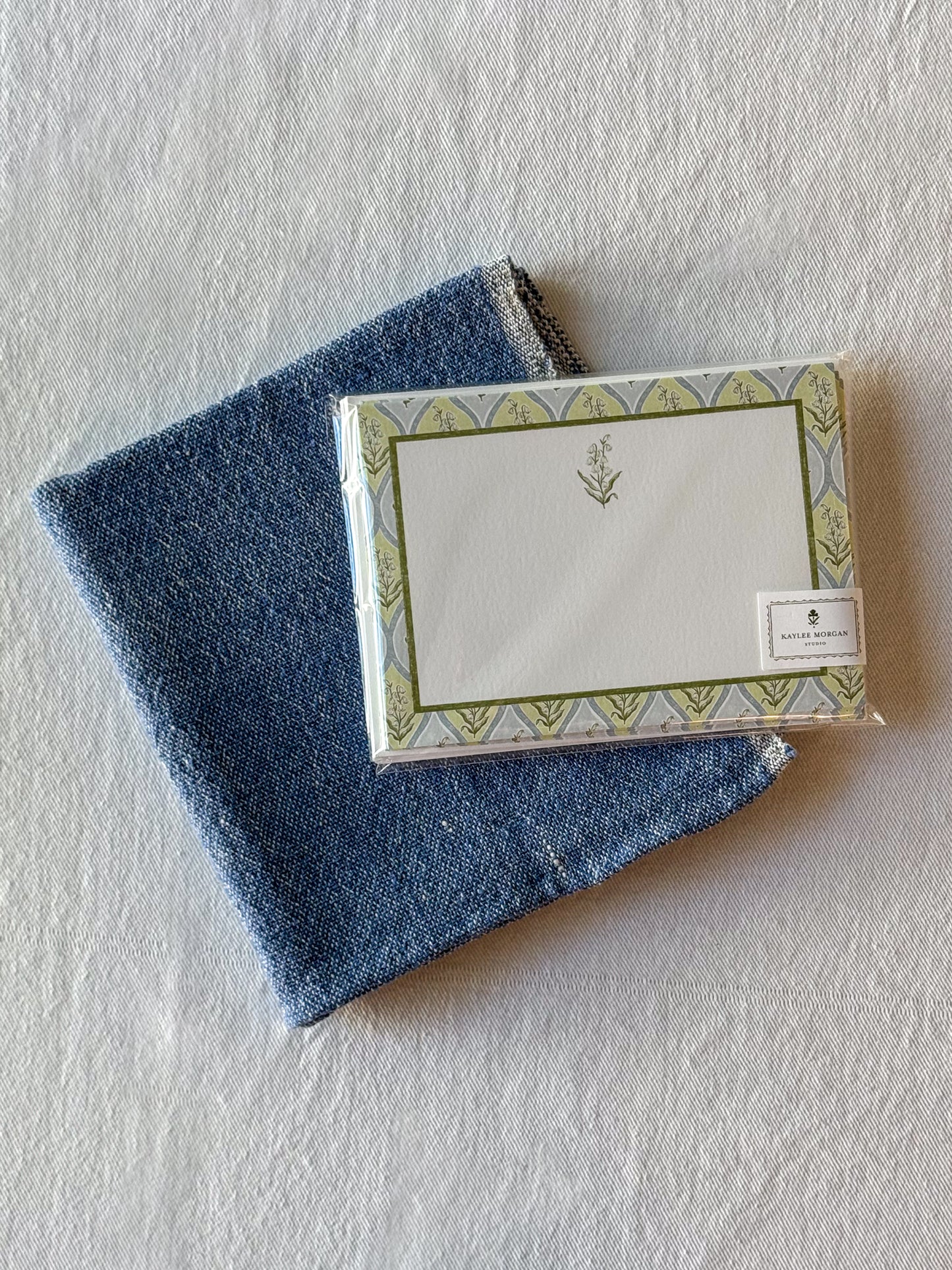 lily of the valley gift set: chambray