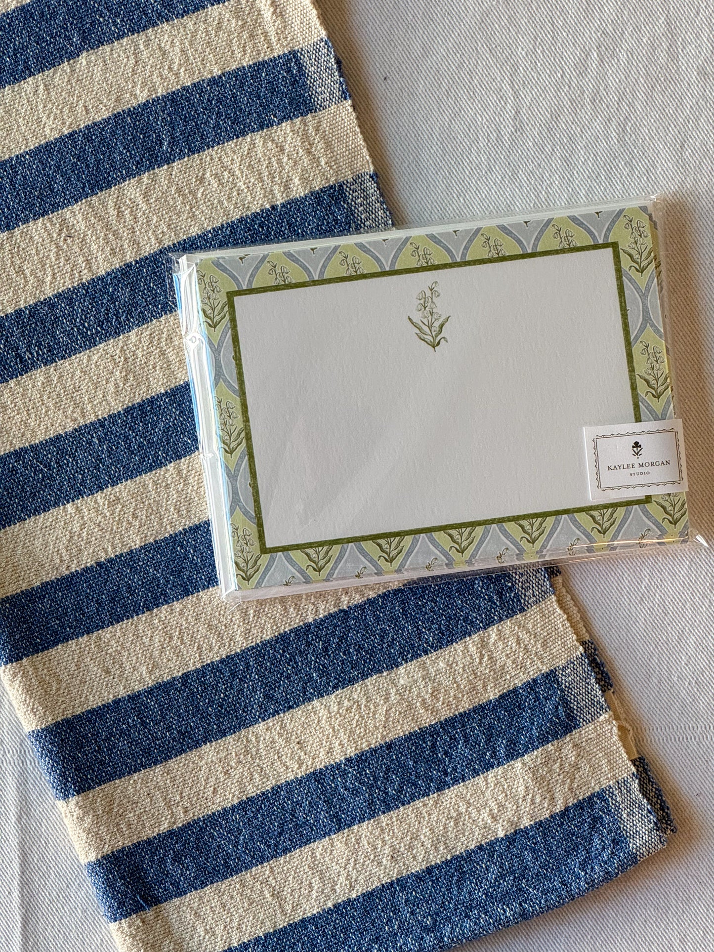 lily of the valley gift set: chambray stripe