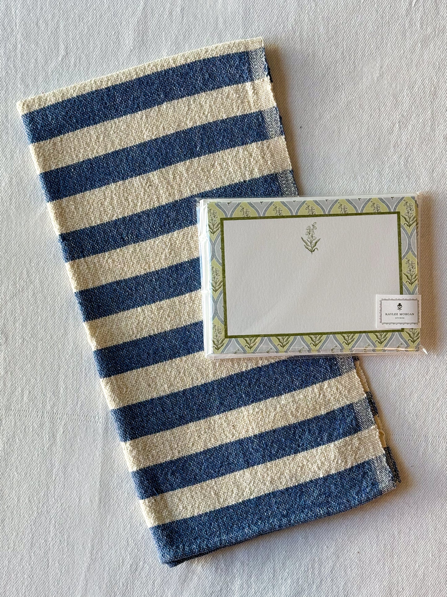 lily of the valley gift set: chambray stripe