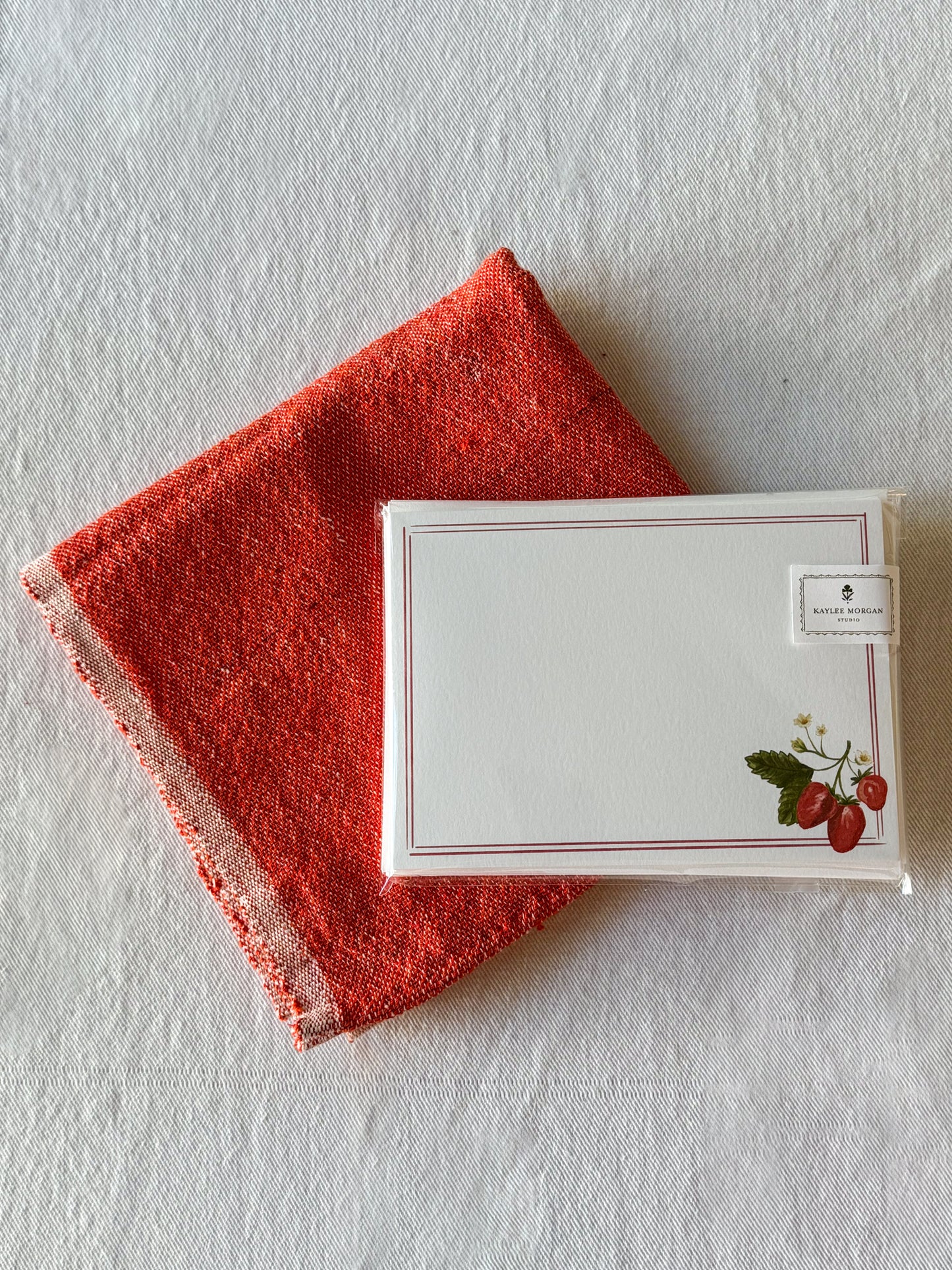 strawberry gift set: red