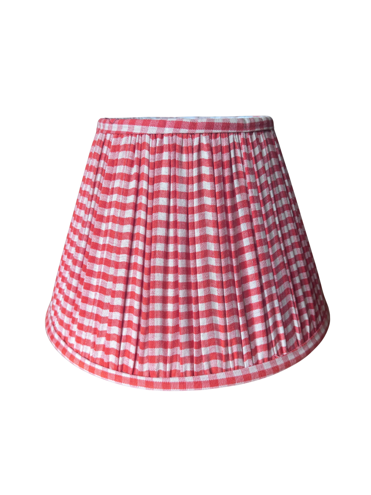 Red Gingham Empire Shade