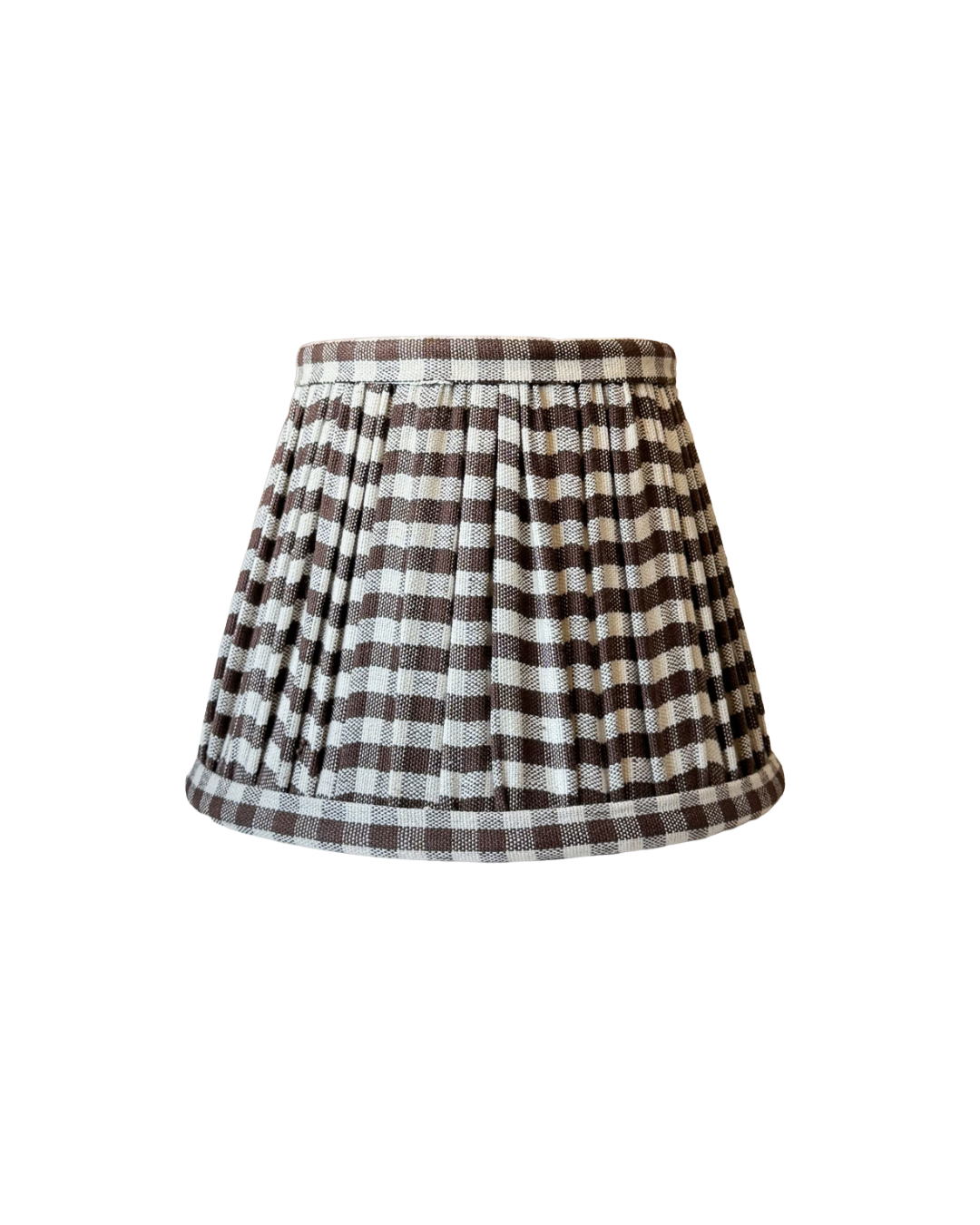 Chocolate Gingham Empire Shade